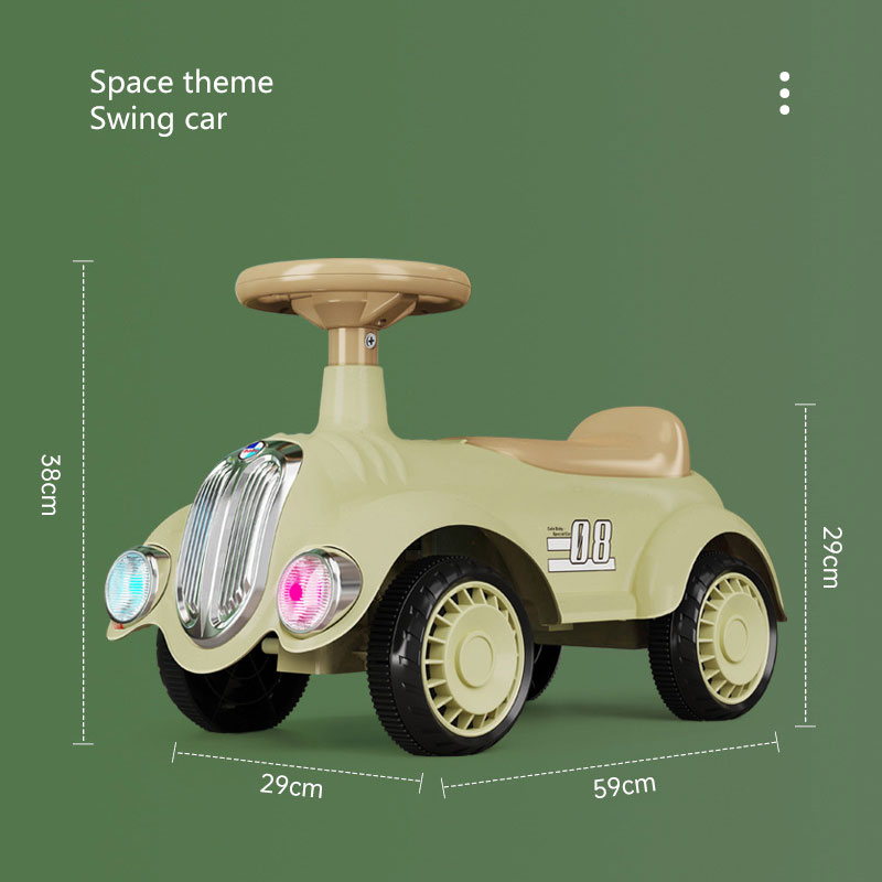 Factory Wholesale Customizable Baby Walker Plastic Car Shape Ride-on Toy for 2 to 4 Years 5 to 7 Years Foot-Powered JHR Brand