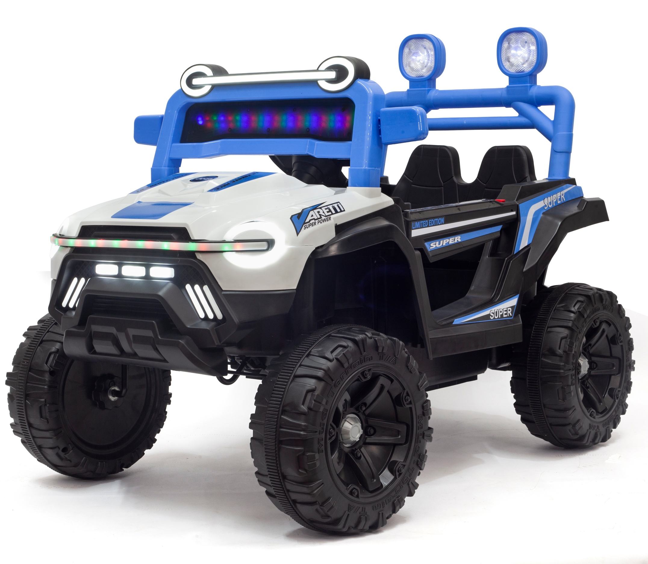 12V 4.5AH 2-Seater Kids Electric Ride on Car SUV with Remote Control LED Lights 2-Seater Kids Electric Ride on SUV Car Music