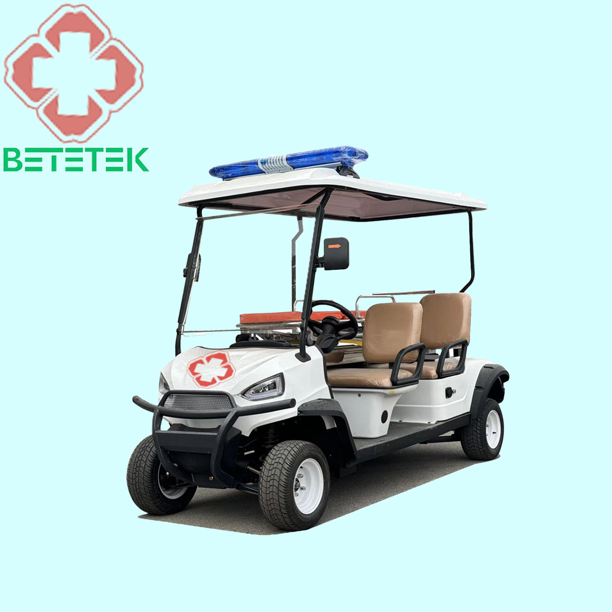 Emergency Ambulance With Stretcher Small Mini Electric Ambulance Golf Cart and Medical Buggy Golf Cart