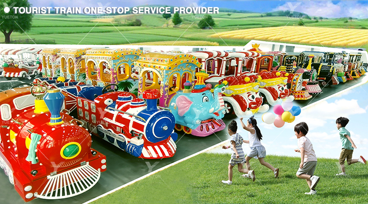 Trackless Train Side View
