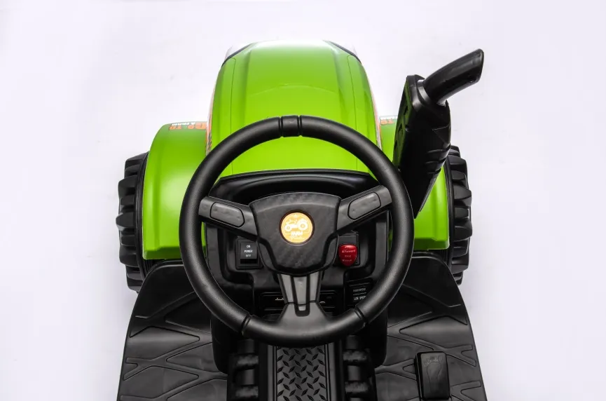 24V Ride on Toy Electric Tractor - Detachable Trailer Mechanism