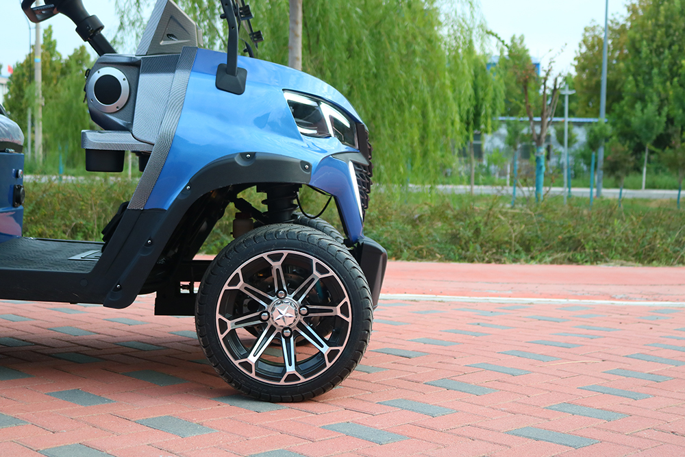 Huanli 4-Seater Off-Road Electric Sightseeing Golf Buggy 48V Steel Ride-On Vehicle Cart CE Certified 40km/h Top Speed 80-100km