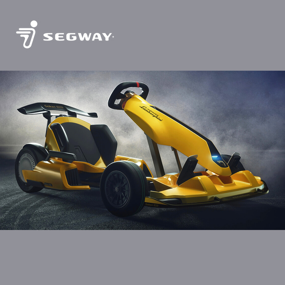 Original Ninebot Go Kart Pro 2 Yellow Color Electric Ride on Drift Kart Upgraded Pedal Go Karts for Kids Adult