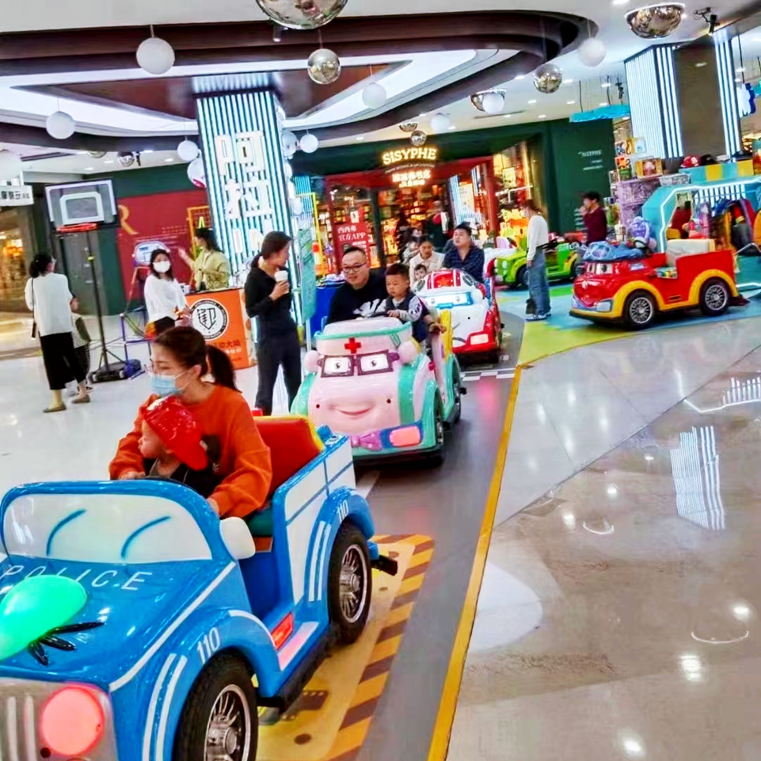 Children Real Steering Wheel Gaming 24 Volt Ride on Car Kids Electric Ambulance Cars With Rubber Tires for Kids Cosplay