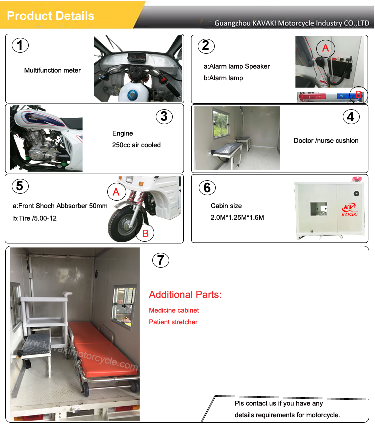 Ambulance Tricycle Cargo Structure