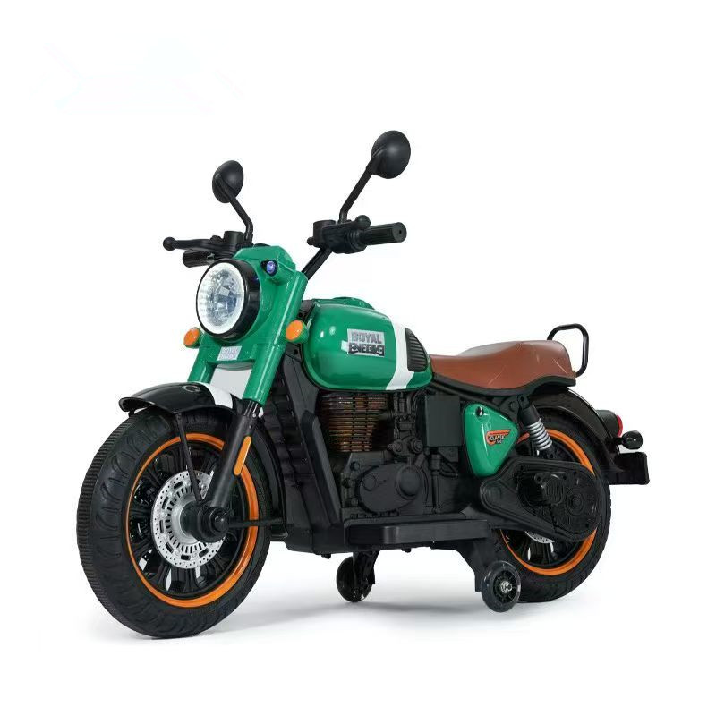 12V Ride-On Electric Motorcycle for 5-7 Year Olds Battery Operated with Bag