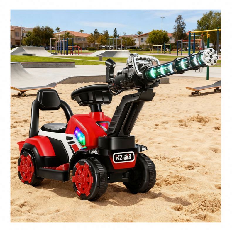 Licensed 24V Electric Ride-On Excavator Car for Kids Ages 2-7 Pedal Remote Control Durable MP3 Plastic Construction Outdoor Use