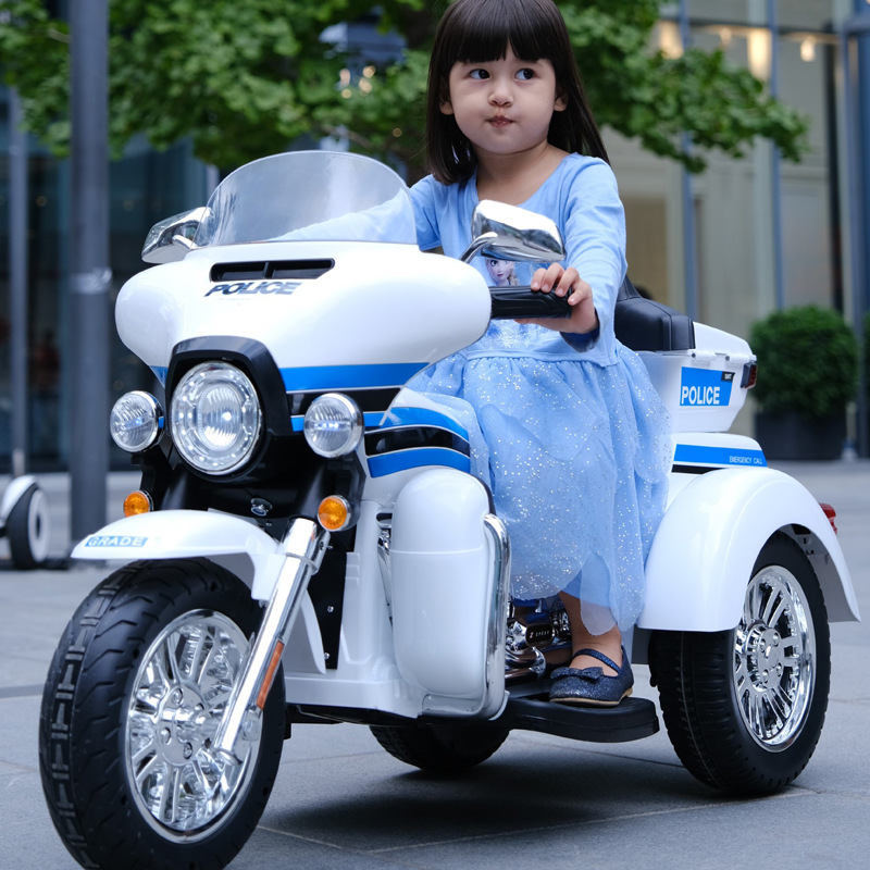 Children Electric Motorcycle Tricycle Open Body Rechargeable Ride on for Boys and Girls Large Size Colors