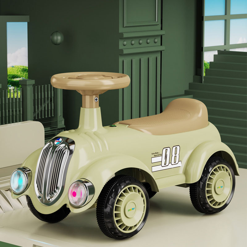 Factory Wholesale Customizable Baby Walker Plastic Car Shape Ride-on Toy for 2 to 4 Years 5 to 7 Years Foot-Powered JHR Brand