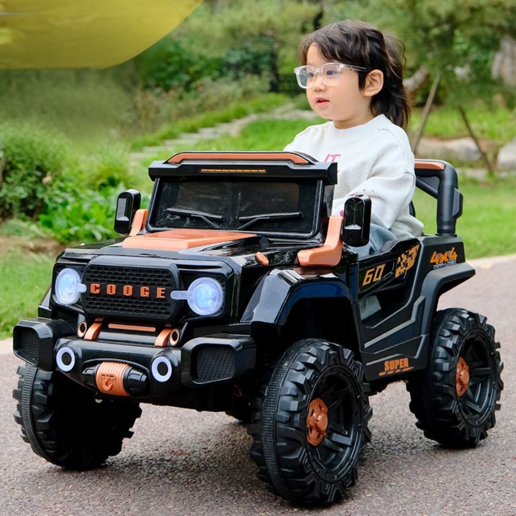 Cheap Price Dual-Seated Electric Ride-On Car for Kids Four-Wheel Off-Road Vehicle With Remote Control Toy for Boys and Girls