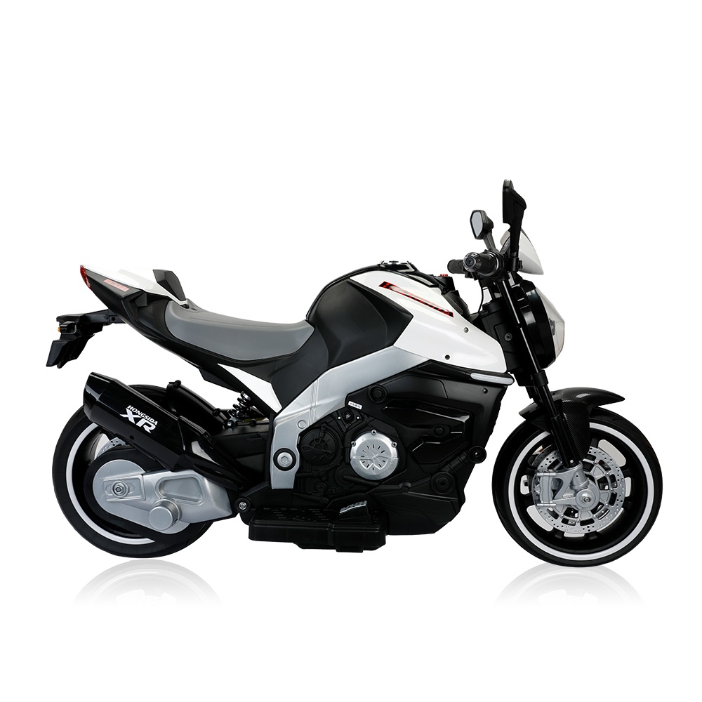Electric Ride-On Three-Wheeled Motorcycle for Kids 5-14 Years Old 12V Battery Max Load 80kg Plastic Construction