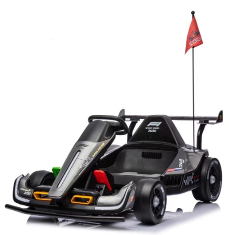 2025 New Electric 4-Wheel Drift Kart - F1 Style Ride-On Toy Car for Kids &amp; Adults with Remote Control