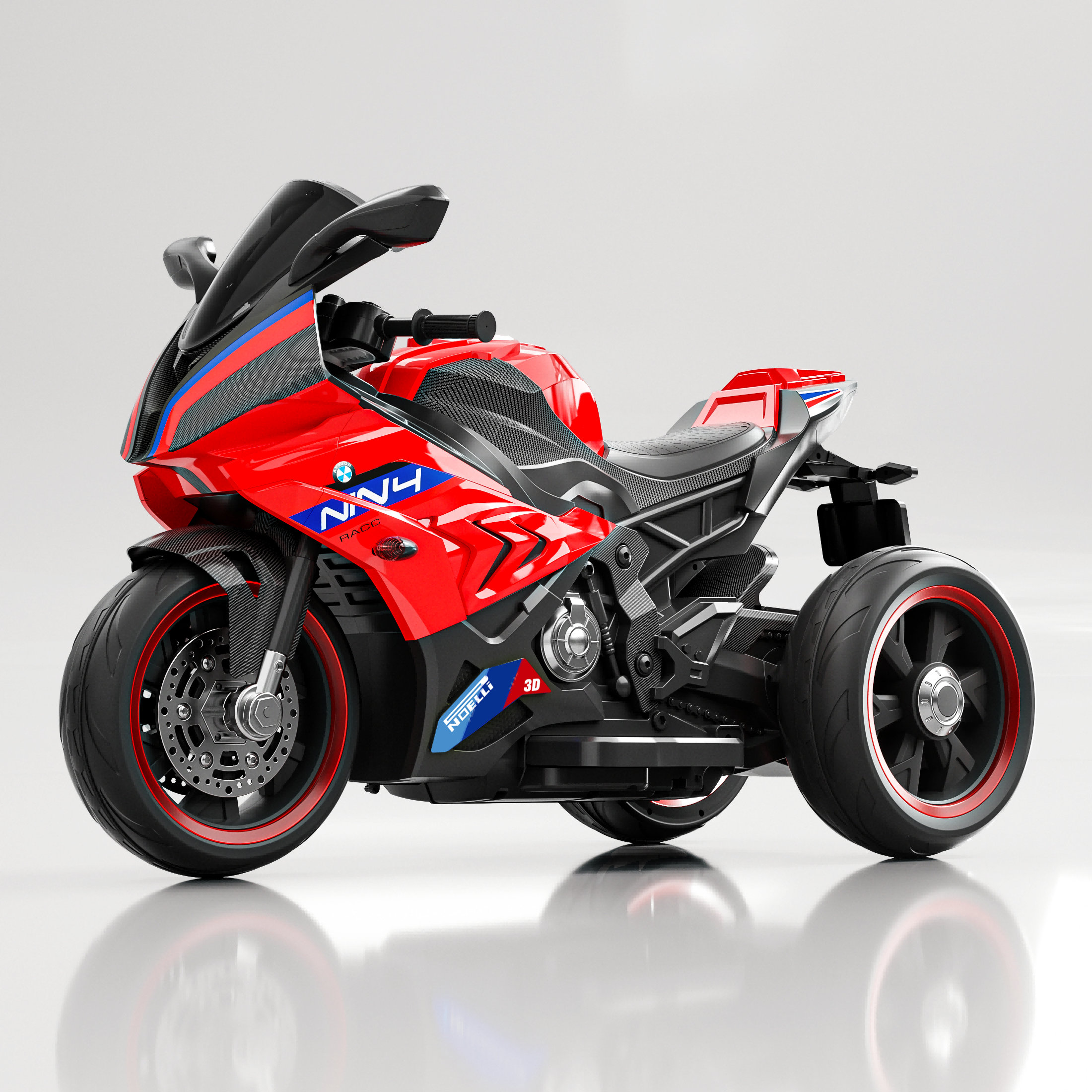 550W Electric Ride-On Motorcycle for Boys 6-13: 12V Battery Powered Bike with Anti-Slip Tires &amp; Training Wheels