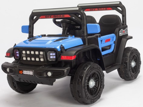 Children Electric Ride On Truck Jee Style SUV Off Road 4x4 Battery Powered Toy Vehicle Remote Control Twin Seats Gift Stable