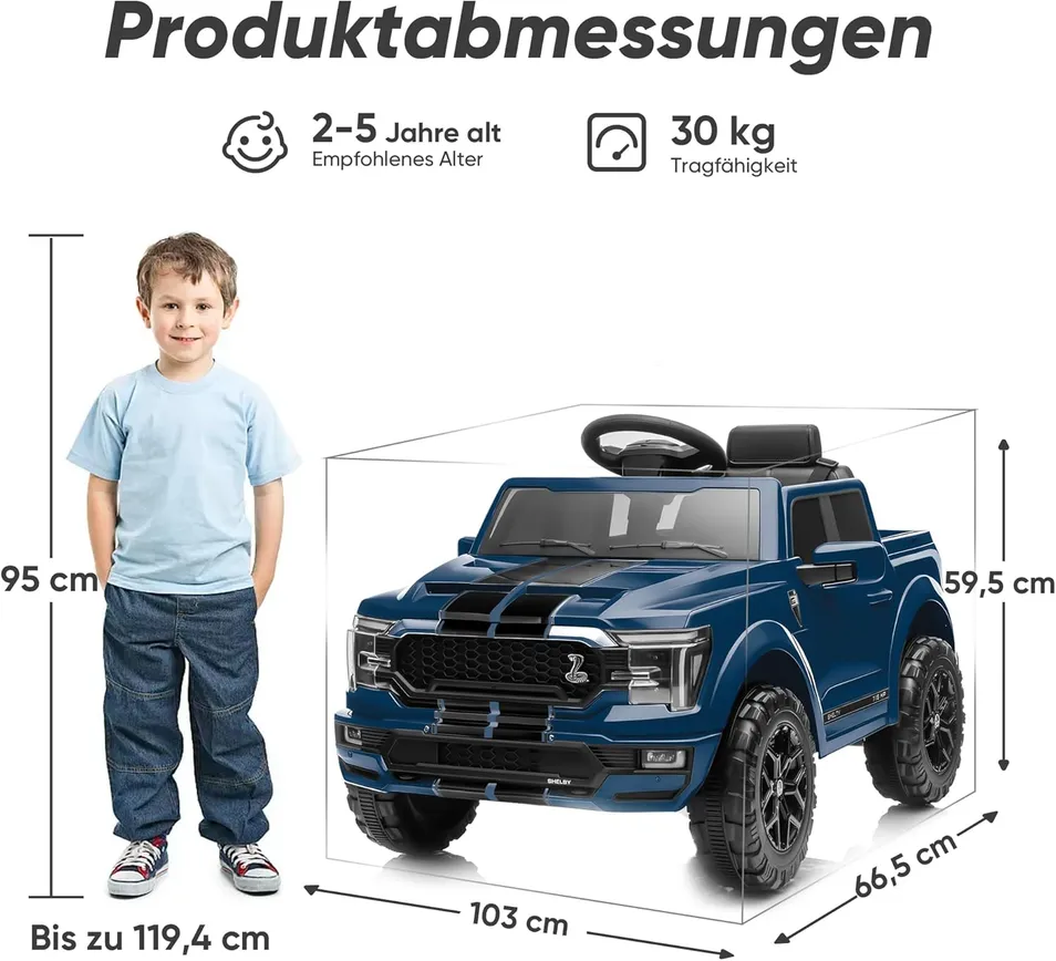 Detailed View 1 - 12V Electric Kid's Truck