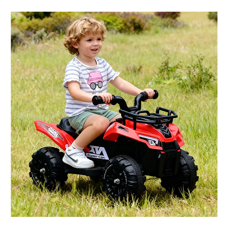 Stylish TOYSRUNNER ROC1029 Electric Ride-On Car Double Drive Early Education Kids Battery Powered Plastic Toy MP3 Music Lights