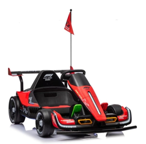 2025 New Electric 4-Wheel Drift Kart - F1 Style Ride-On Toy Car for Kids &amp; Adults with Remote Control