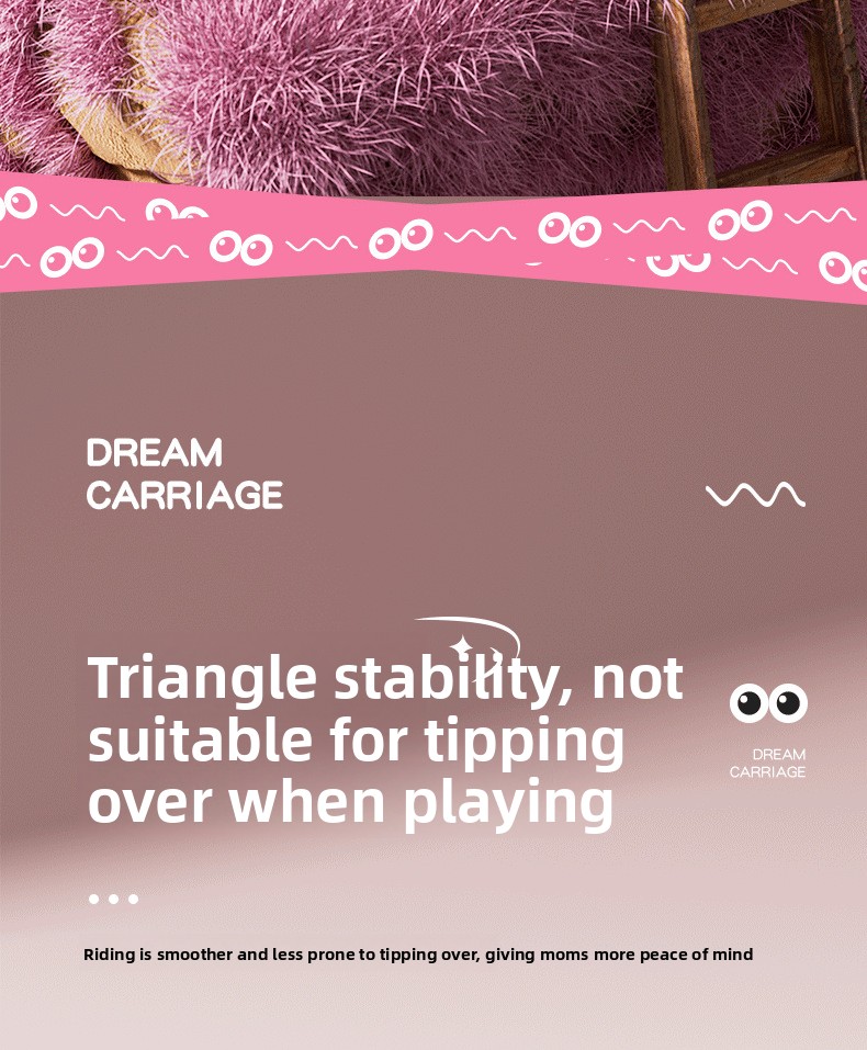 Children's Electric Ride-On Princess Carriage Rechargeable Battery Remote Control Unisex Toy Car