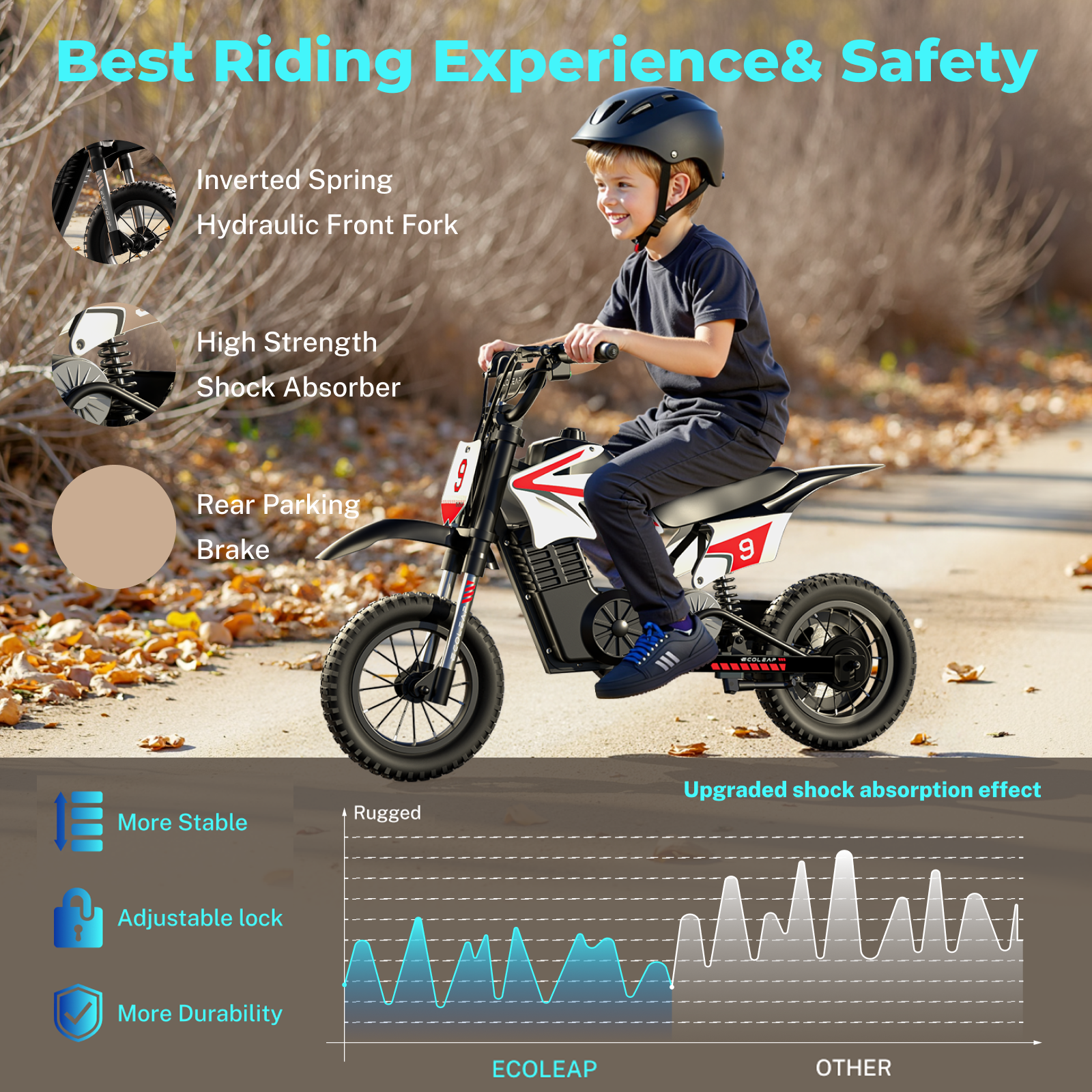 New Arrived Kids Electric Two-Wheel Motorcycle Lithium Battery 350W Rechargeable Off-road Ride-On Scooter
