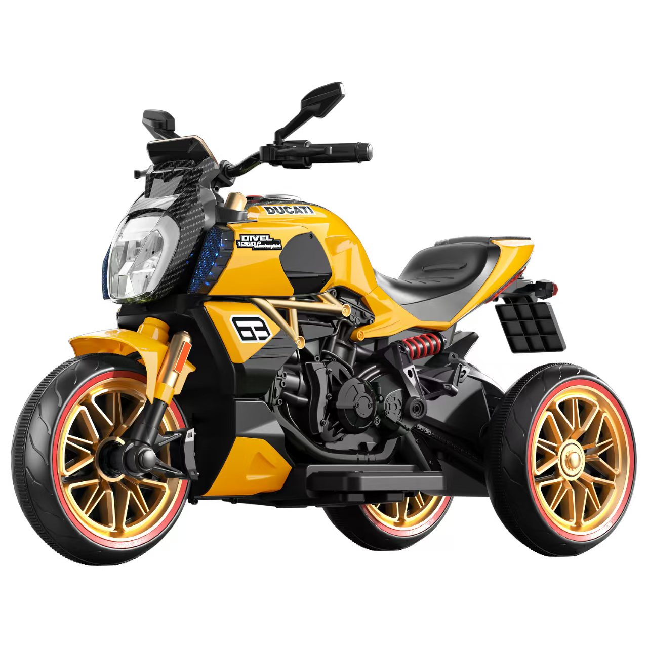 Electric Ride-On Motorbike for Kids 2-7 Years Battery-Powered Plastic Construction Powerful Made in China