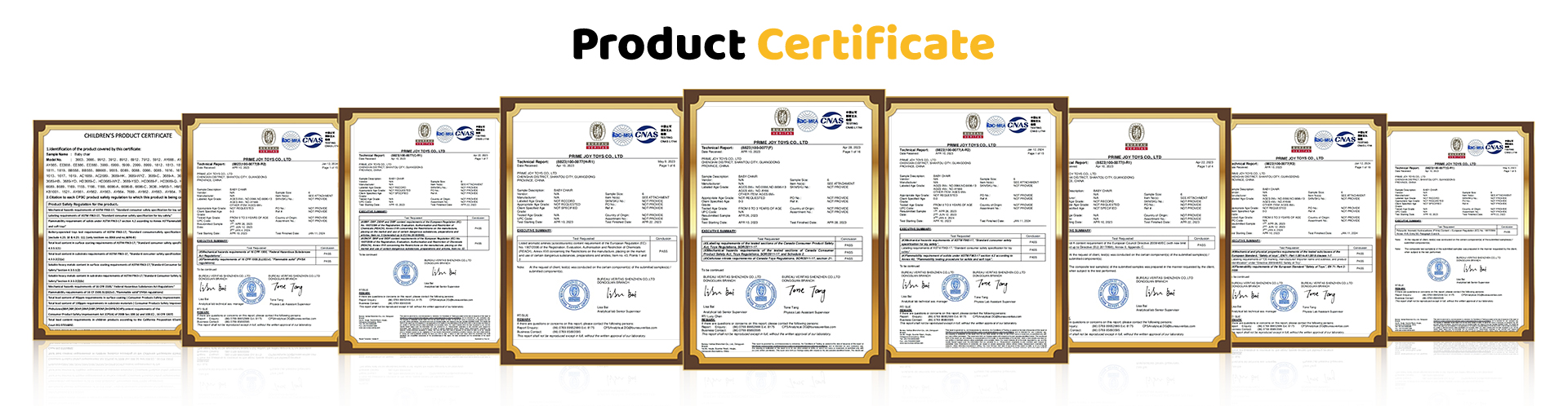Certifications Display