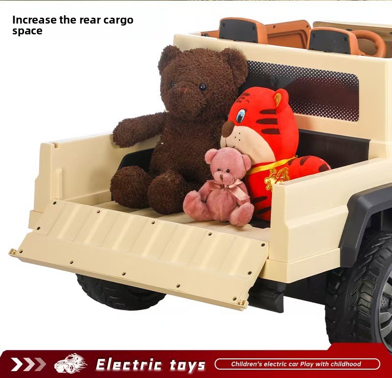 TikTok Hot Selling Kids Ride-On Car 24V Electric Toy Car with LED Lights Music Factory Direct for Global Buyers with Custom Logo