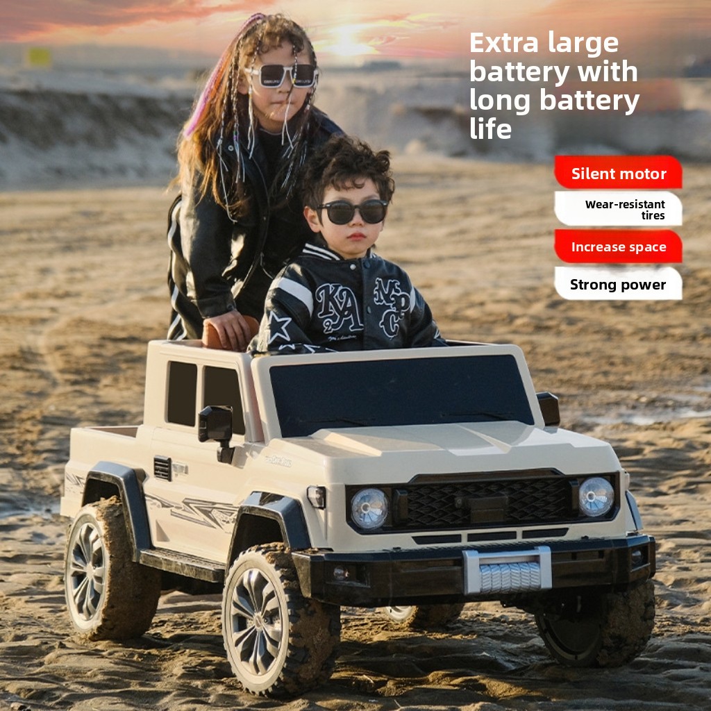 TikTok Hot Selling Kids Ride-On Car 24V Electric Toy Car with LED Lights Music Factory Direct for Global Buyers with Custom Logo