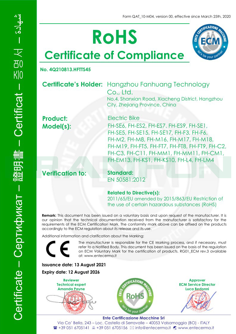 ROHS Certification
