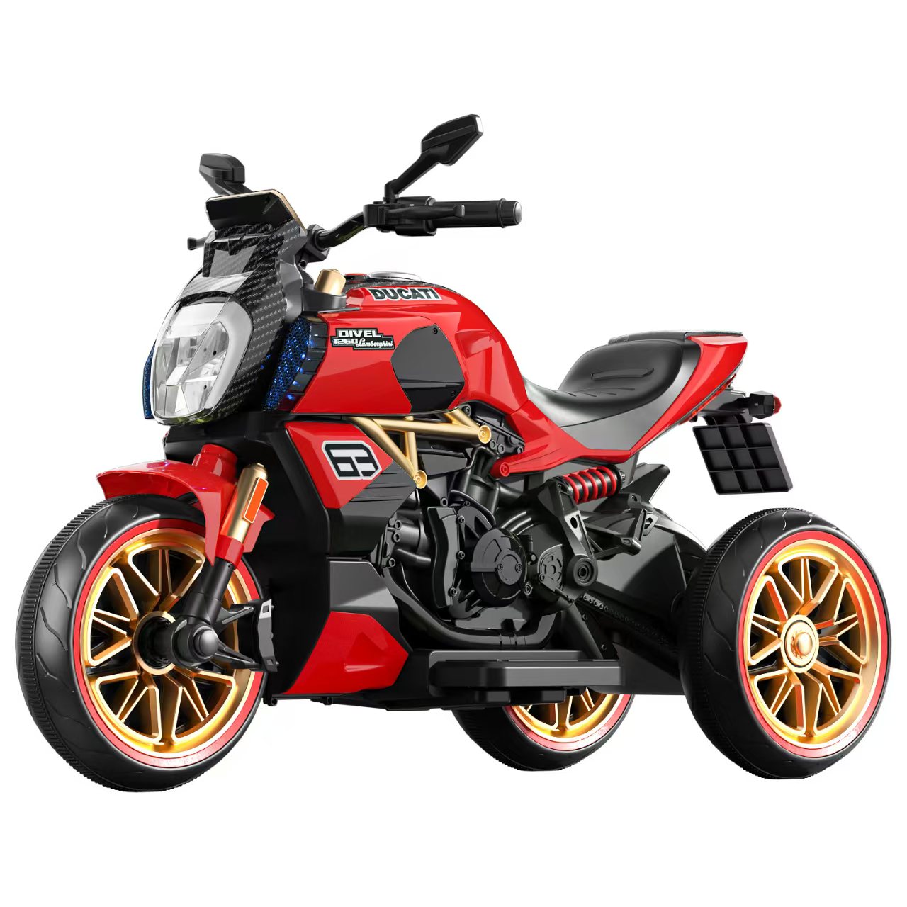 Electric Ride-On Motorbike for Kids 2-7 Years Battery-Powered Plastic Construction Powerful Made in China