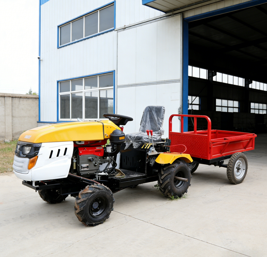 18 HP Agricultural Machinery Good Quality Diesel Farm Tractor Ride on Cultivator 4WD Gear Drive