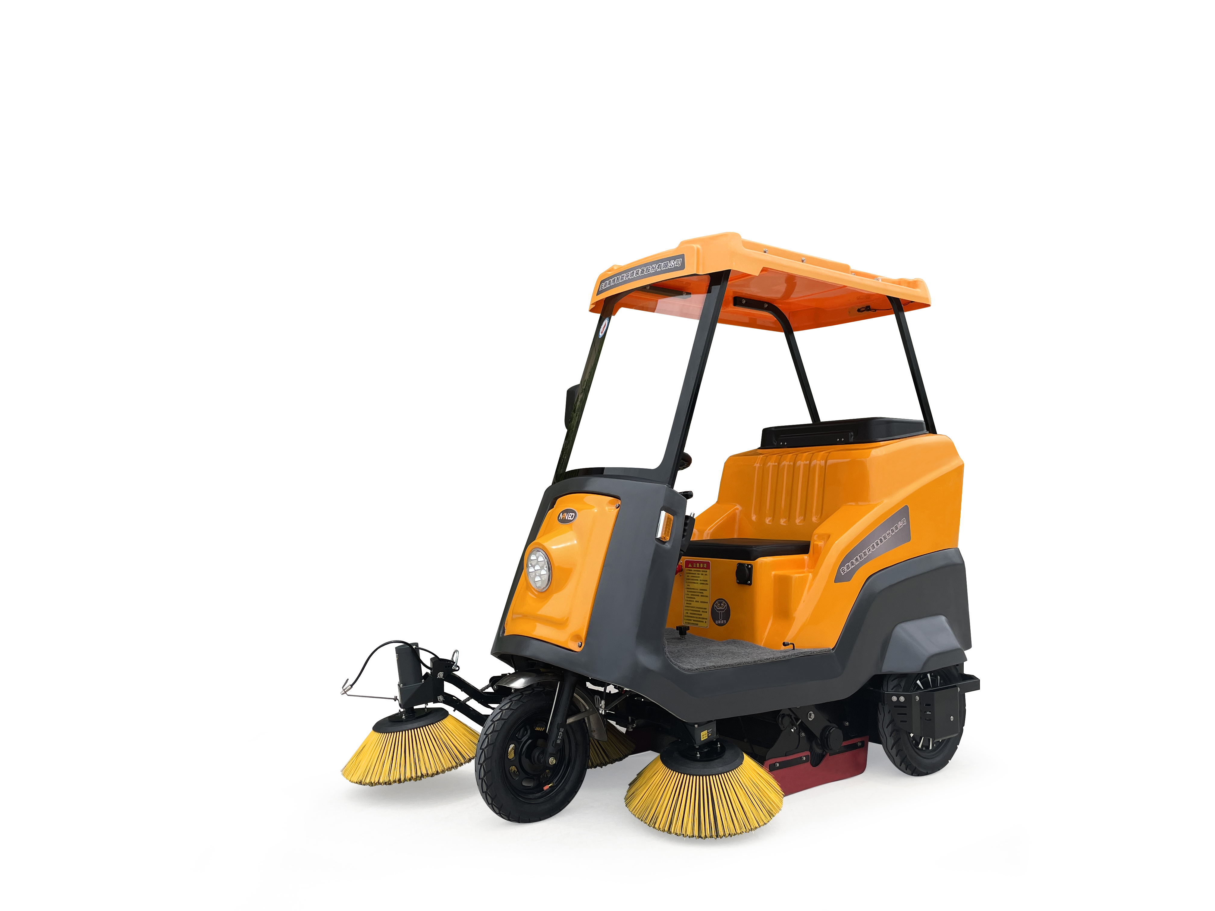 Nanbo C170 Electric 48V Ride-On Semi-Enclosed Road &amp; Floor Sweeper Cleaning Machine