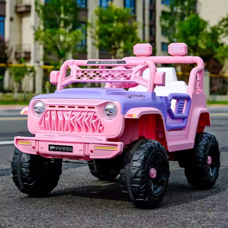 OEM/ODM Children's Electric Ride on Cars Pink 4 Wheels Plastic Off Road Buggy Vehicle Electric Car for Kids with Remote Control