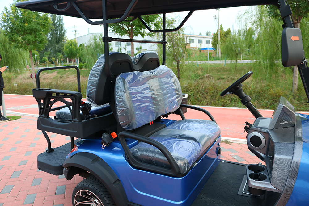 Huanli 4-Seater Off-Road Electric Sightseeing Golf Buggy 48V Steel Ride-On Vehicle Cart CE Certified 40km/h Top Speed 80-100km