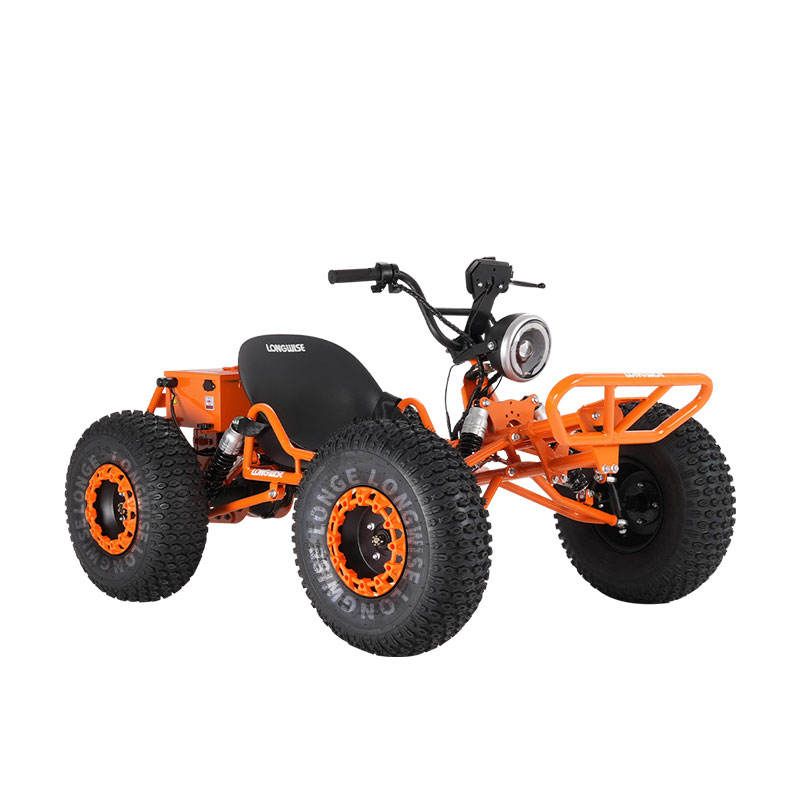 LONGWISE 48V 3000W Electric Off-Road Go Kart-Hydraulic Disc Brakes LED Headlights 8" Wheels Chain Drive | Adult Racing Kart
