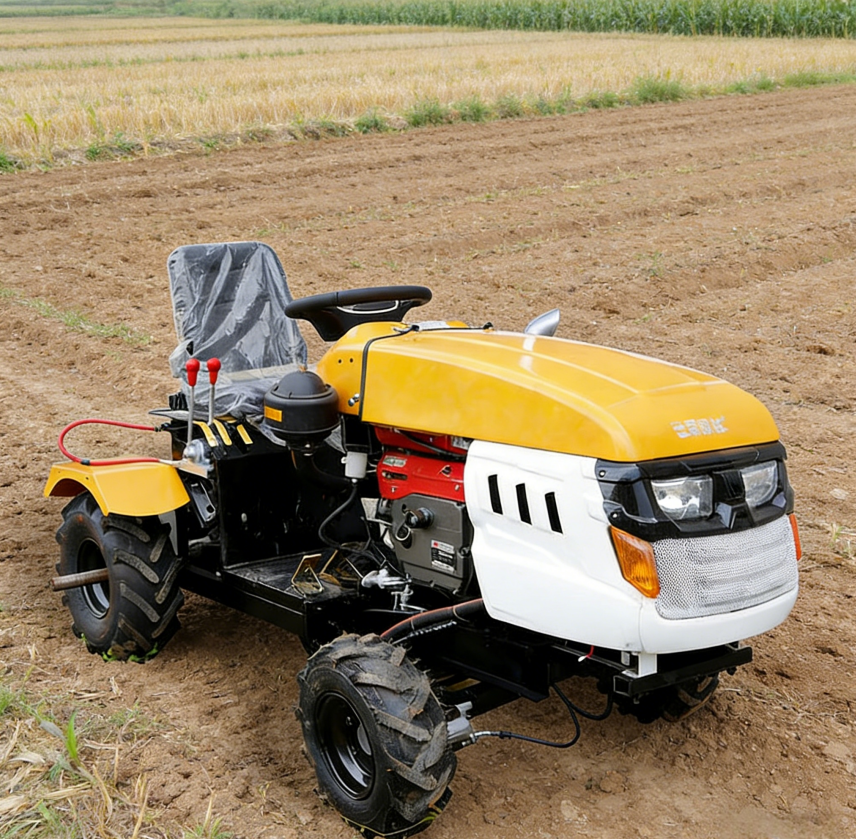 18 HP Agricultural Machinery Good Quality Diesel Farm Tractor Ride on Cultivator 4WD Gear Drive