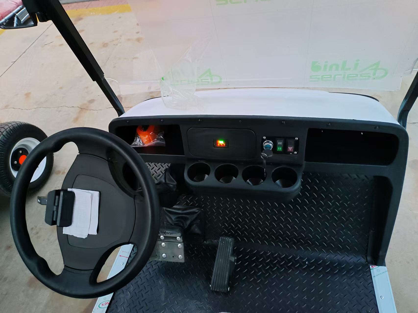 Electric Golf Cart Front Detail