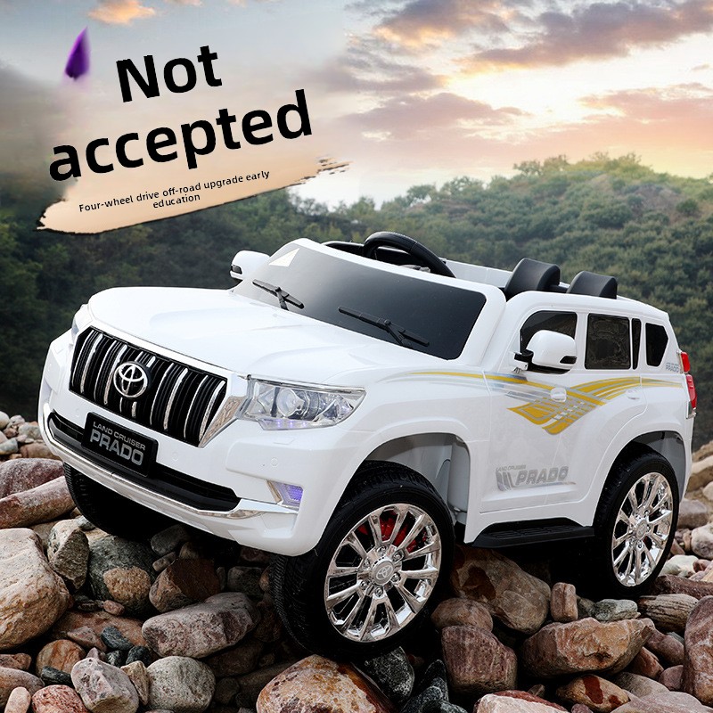 Children's electric car with four wheels that can seat people with remote control four-wheel drive off-road vehicle charging chi
