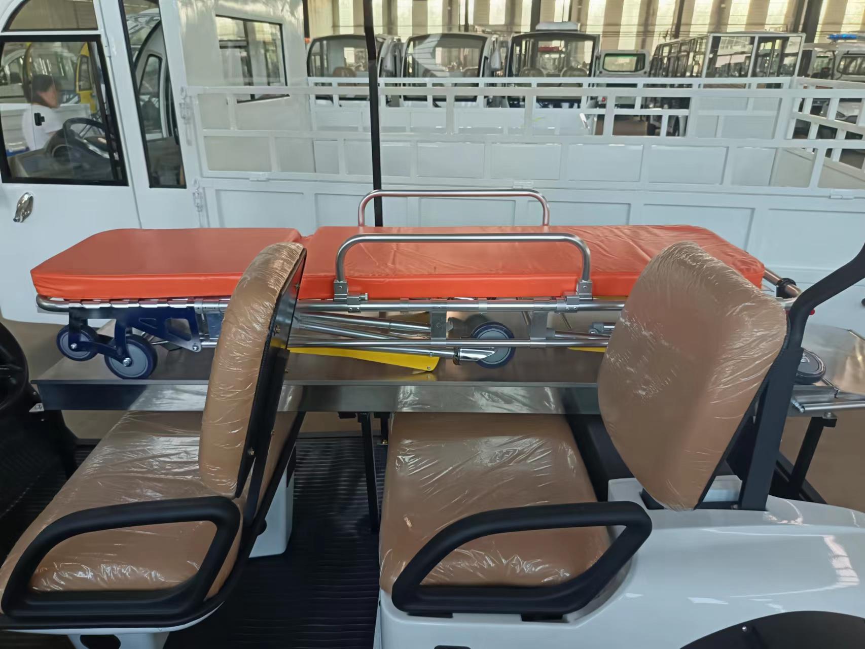 Emergency Ambulance With Stretcher Small Mini Electric Ambulance Golf Cart and Medical Buggy Golf Cart
