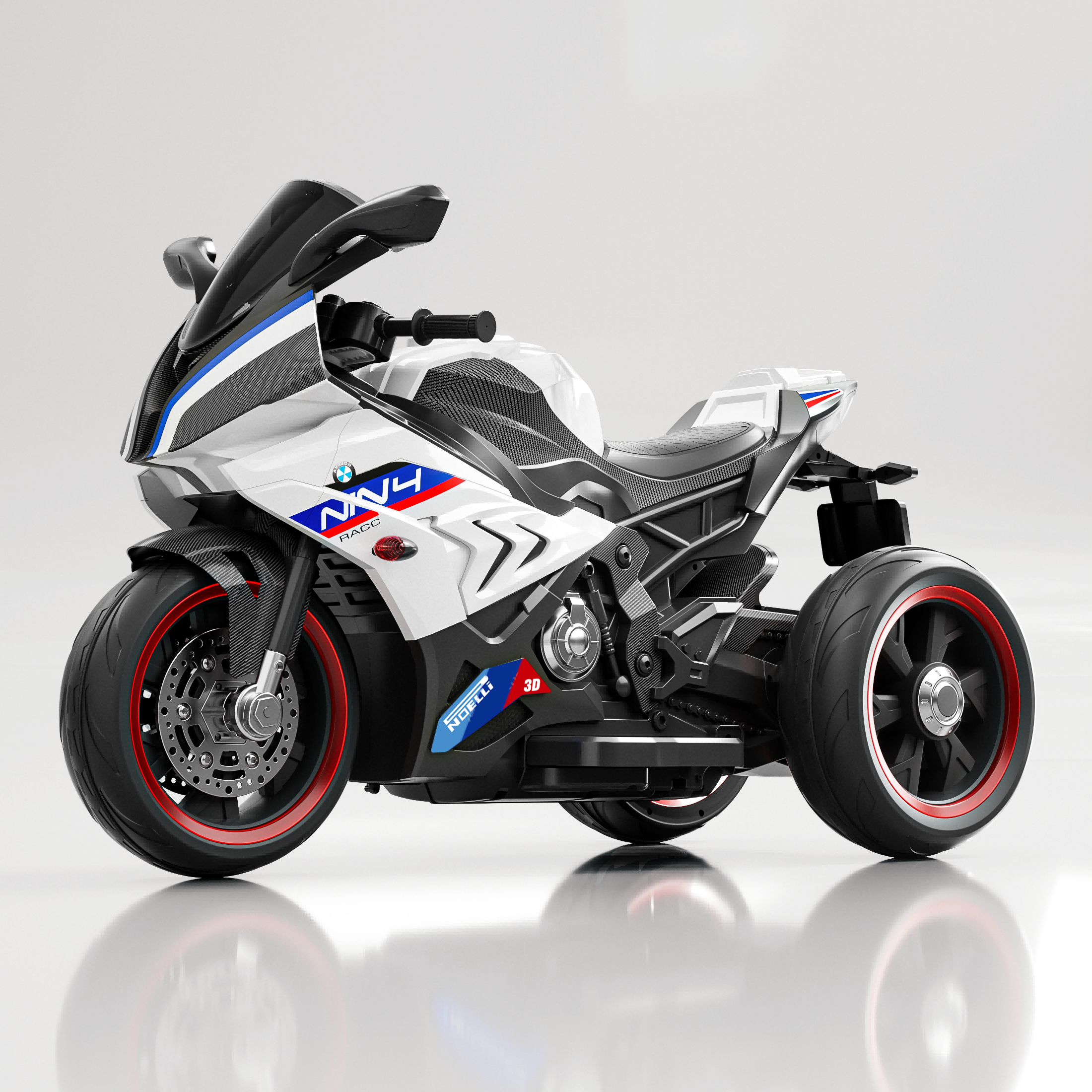 550W Electric Ride-On Motorcycle for Boys 6-13: 12V Battery Powered Bike with Anti-Slip Tires &amp; Training Wheels