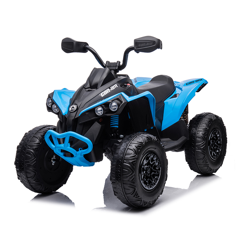 Licensed 4-Wheel 12/24V Battery Powered Electric ATV Plastic Ride-On Toy Car for Children Aged 2 to 7 Years