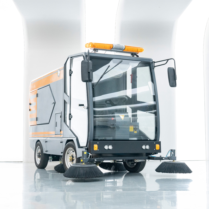 Chancee U220C Electric New Large Industrial Automatic Ride-On Street Sweeper Car With 240L Bin