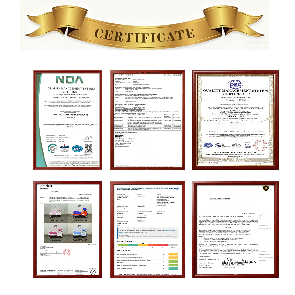 Certifications Certificate