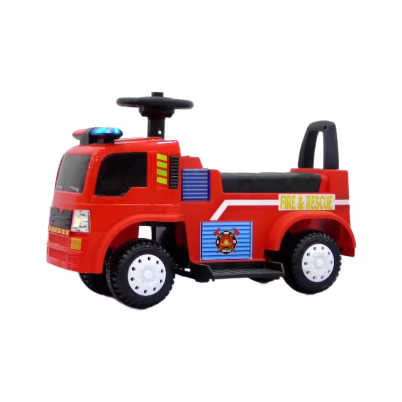 Children's Electric Fire Truck Ambulance Tricycle 2-5 Years Old Baby Toy Car Remote Controlled Plastic Material