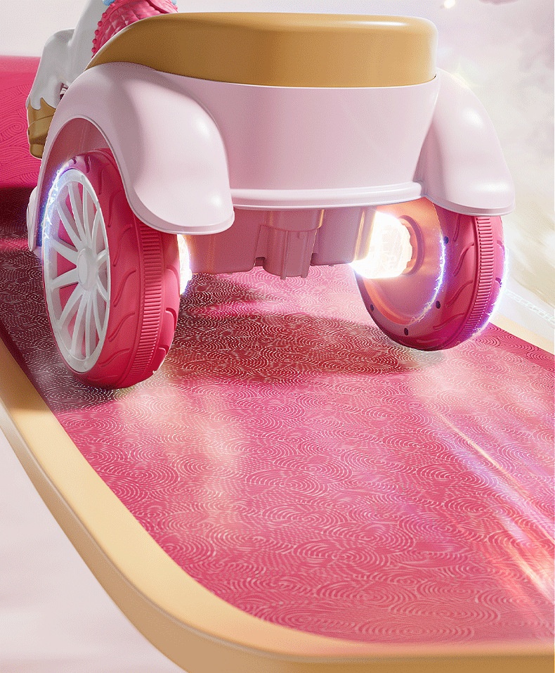Children's Electric Ride-On Princess Carriage Rechargeable Battery Remote Control Unisex Toy Car