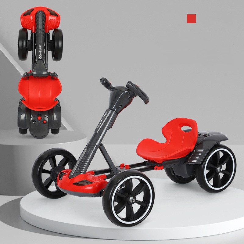 Factory Direct Electric Foldable Go Kart for Kids Ride-On Cars with Battery &amp; Remote Control Wholesales Price