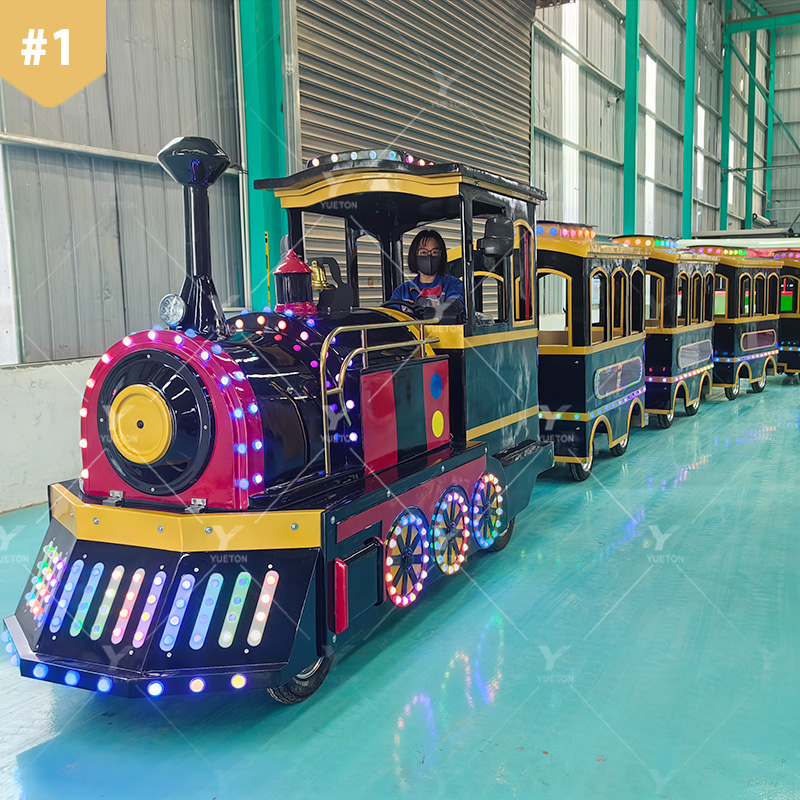 Factory Price Luxury Train Rides 24 Seats Electric Trackless Trains For Kids