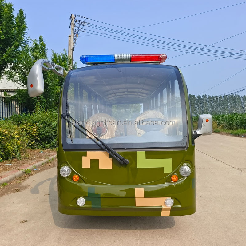 17 Seat Electric Amphibious Sightseeing Bus Emergency Fire Extinguishing Campus Security Patrol Car Fan Colored Three-wheel