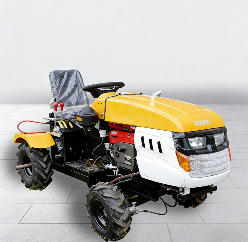 18 HP Agricultural Machinery Good Quality Diesel Farm Tractor Ride on Cultivator 4WD Gear Drive