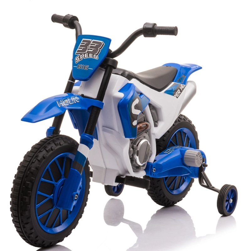 Children's Electric Ride-On Motorcycle for Kids Battery Powered Plastic Construction