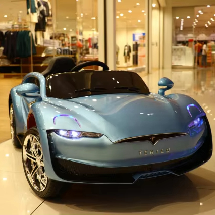 Premium Kids Electric Ride On Car Tehilu Model Roadster Style Sports Battery Powered Toy Vehicle Remote Control Luxury